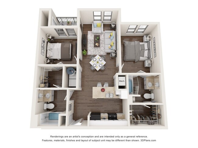 Unit B_FHA 1401 floor plan